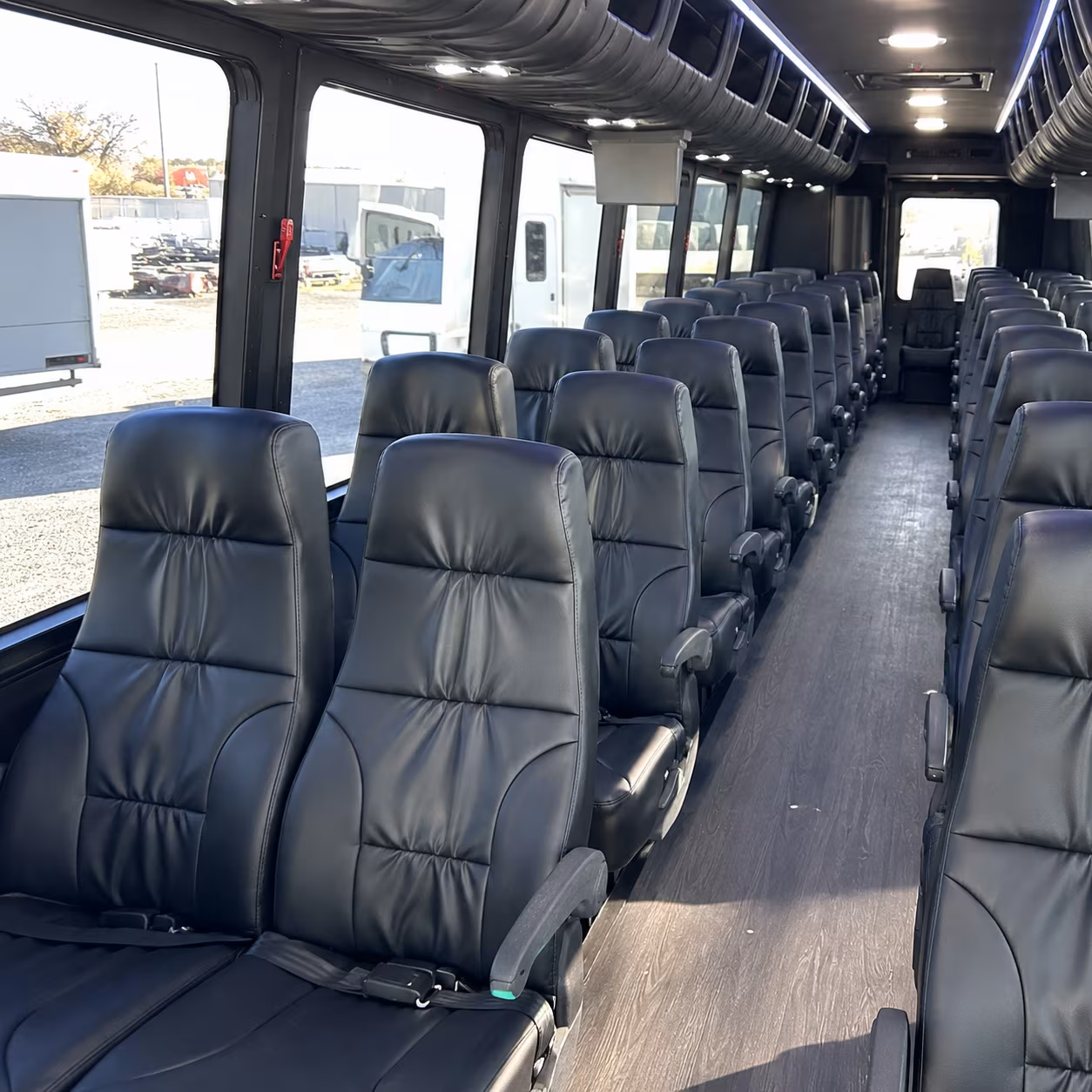 wilmington military base transfer and troop movement buses